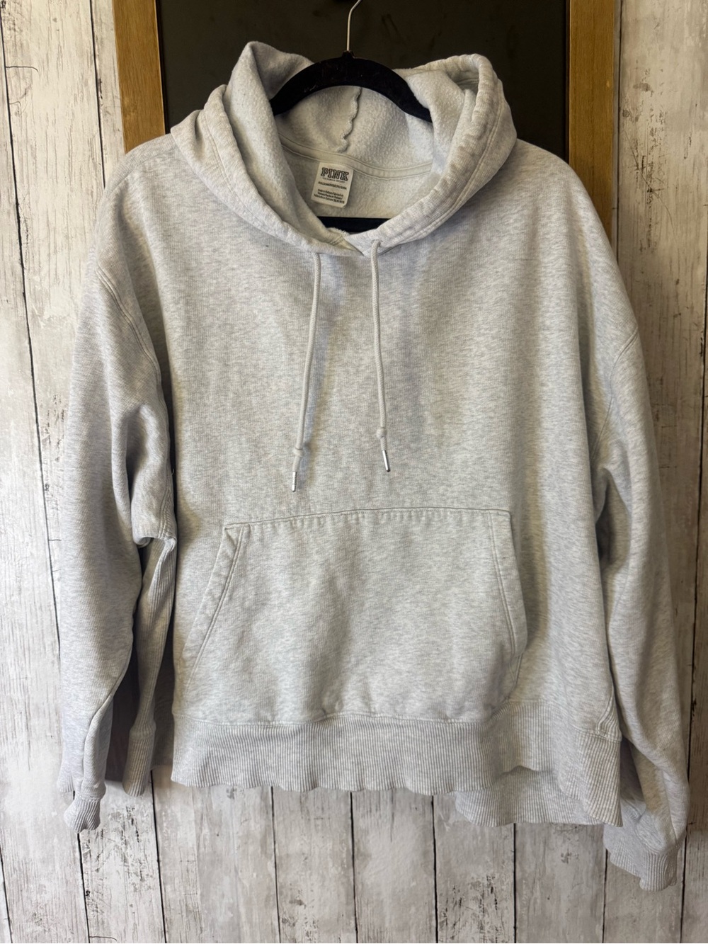 Women’s PINK by Victoria’s Secret Light Gray Oversized XXL Hoodie